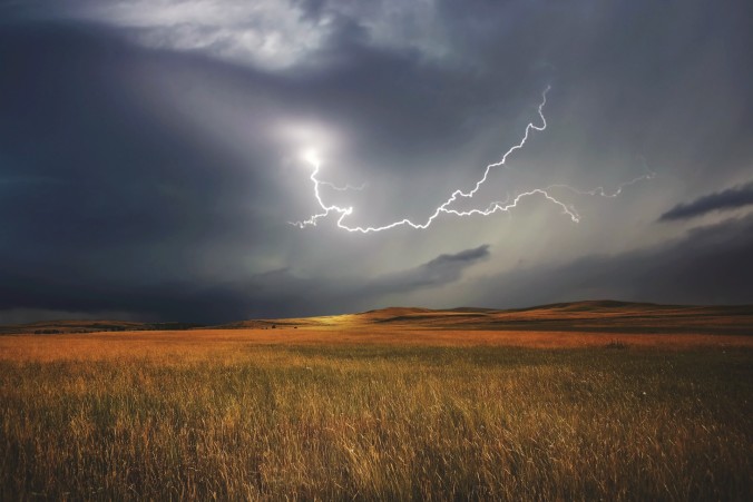 Faltcaravaning bei Gewitter
